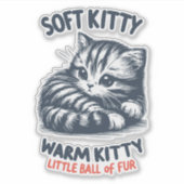 Sticker Soft Kitty (Devant)