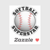 Sticker Softball Superstar Sports (Feuille)
