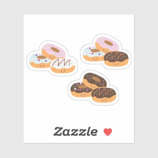 Sticker Soins sucrés - Donuts ! (Feuille)