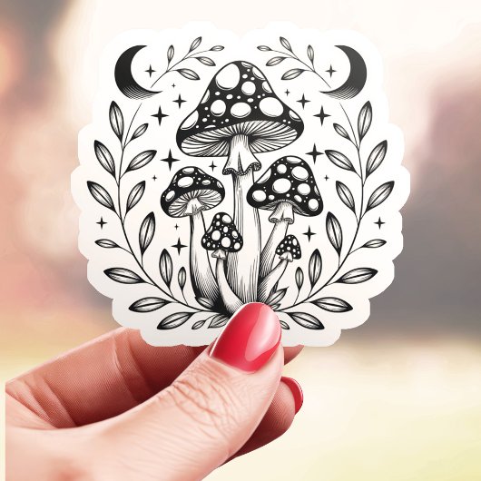 Sticker Soirée aux champignons magiques