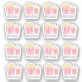 Sticker Soirée cinéma adorable (Devant)