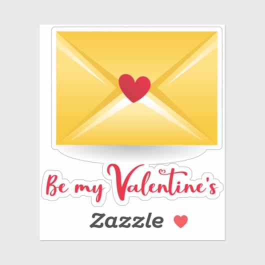 Sticker Sois ma Saint Valentin (Feuille)