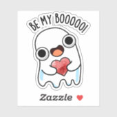 Sticker Sois Mon Fantôme De Boo Drôle Pun (Feuille)