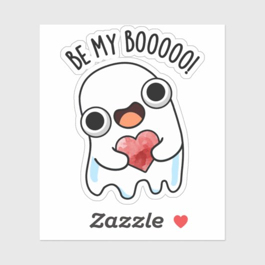 Sticker Sois Mon Fantôme De Boo Drôle Pun (Feuille)
