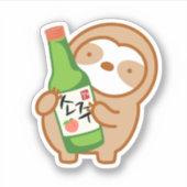 Sticker Soju Jote Coréen Peach (Devant)