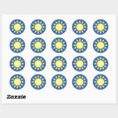 Sticker solaire jaune (Feuille)