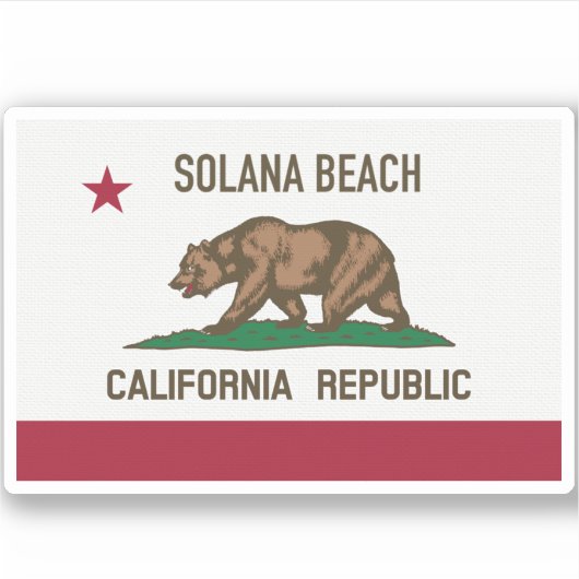 Sticker Solana Beach CA (Devant)
