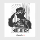 Sticker Soldat américain (Feuille)