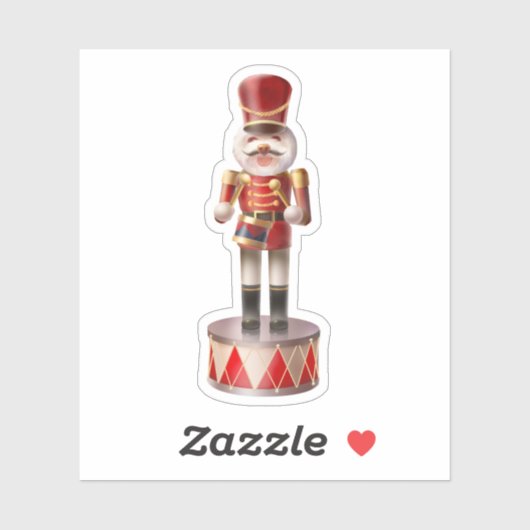 Sticker Soldat de chien Nutcracker (Feuille)