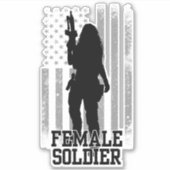 Sticker Soldat féminin (Devant)