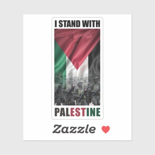 Sticker Soldat palestinien (Feuille)