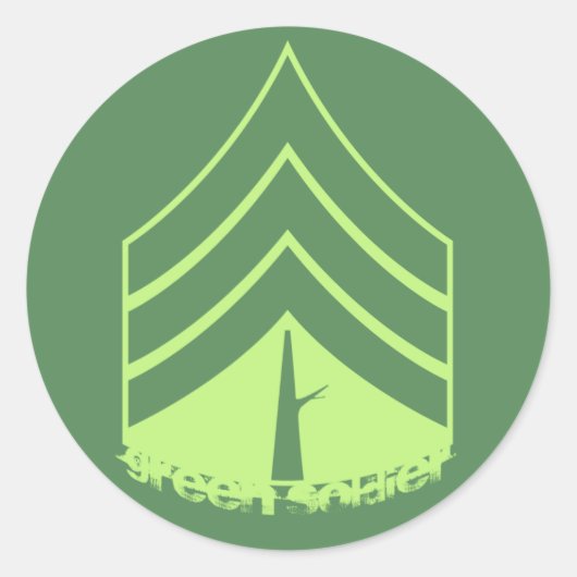 Sticker Soldat Vert (Devant)