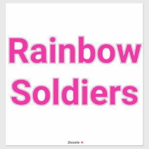 Sticker Soldats Arc-en-ciel Droits des homosexuels Hankame