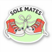 Sticker Sole Mates Funny Chaussure Pun (Devant)