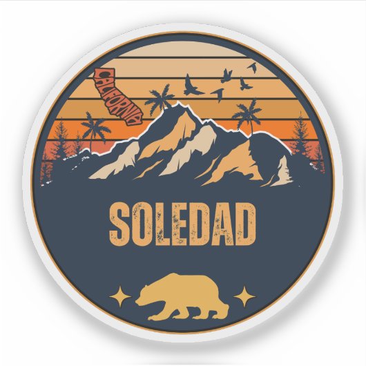 Sticker Soledad, Californie (Devant)