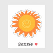 Sticker Soleil brillant (Feuille)