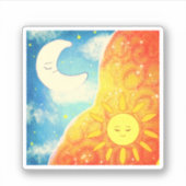 Sticker Soleil Calme Et Lune (Devant)