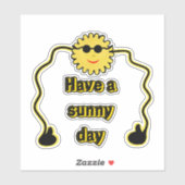 Sticker soleil cool (Feuille)