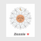 Sticker Soleil couché et Vinyl Lune (Feuille)