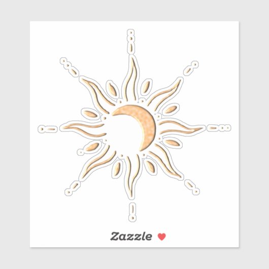 Sticker Soleil d'or  (Feuille)