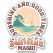 Sticker Soleil et bons moments - magie d'été (Devant)