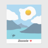 Sticker Soleil frit (Feuille)