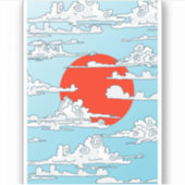 Sticker Soleil levant japonais (Devant)