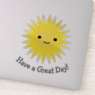 Sticker Soleil souriant Cute Kawaii