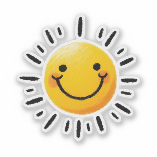 Sticker Soleil tiré (Devant)