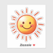 Sticker Soleil tiré (Feuille)