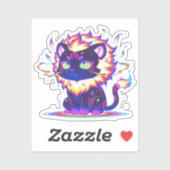 Sticker Solflare, Gato Solar (Feuille)