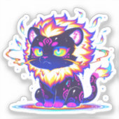 Sticker Solflare, Gato Solar (Recto)