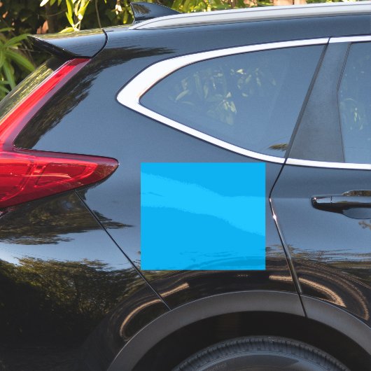 Sticker Solid Cyan Blue Background (Coté voiture)