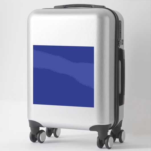 Sticker Solid Deep Blue Backdrop | Bold Minimalist Design (Sur valise)