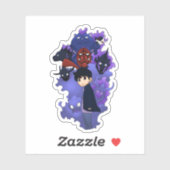 Sticker Solo Leveling inspired chibi (Feuille)