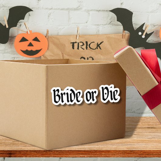 Sticker Sombre et Gothique Enterrement de Vie de Jeune Fil