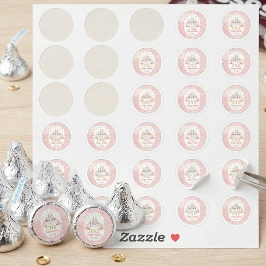 Sticker Some Bunny is Turning One 1st Birthday 0.75" Favor