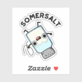 Sticker Somersalt Funny Somersault Salt Pun (Feuille)