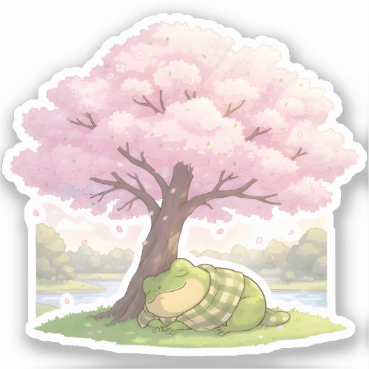 Sticker Sommeil en fleurs (Recto)