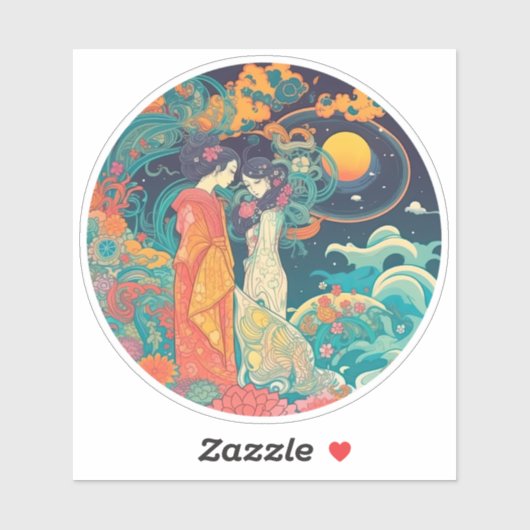 Sticker Son Amour, Son Chemin (Feuille)