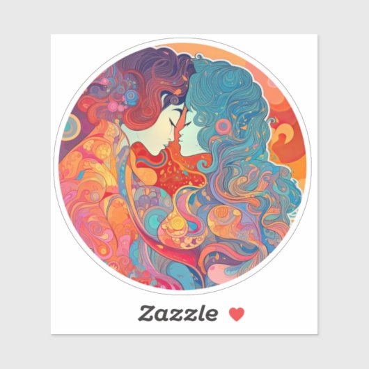 Sticker Son Amour, Son Chemin (Feuille)