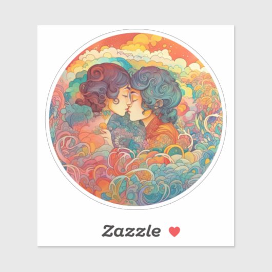 Sticker Son Amour, Son Chemin (Feuille)