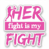 Sticker Son Combat Est Mon Combat (Devant)