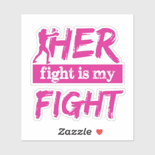 Sticker Son Combat Est Mon Combat (Feuille)