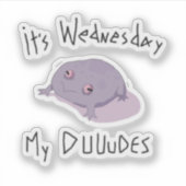 STICKER SON MERCREDI MON DUUDES (Devant)
