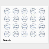 Sticker "Son préféré" Groom Wedding Favor - Marine (Feuille)