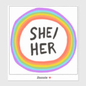 Sticker SON Pronononounes Manipulation Cercle Arc-en-ciel (Feuille)