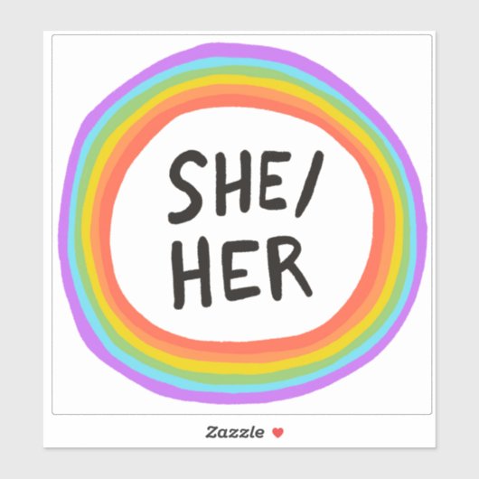 Sticker SON Pronononounes Manipulation Cercle Arc-en-ciel (Feuille)