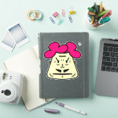 Sticker Son visage de dessin animé Mustache v1 (Couverture iPad)