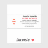 Sticker Sonnette Connectée Personnalisable (Feuille)
